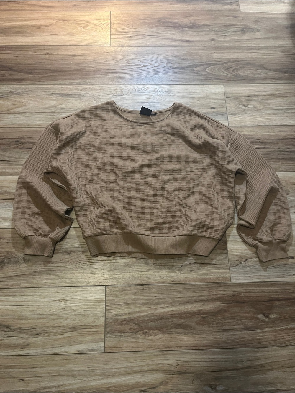 Vans Crewneck Waffle Knit Sweater - Tan